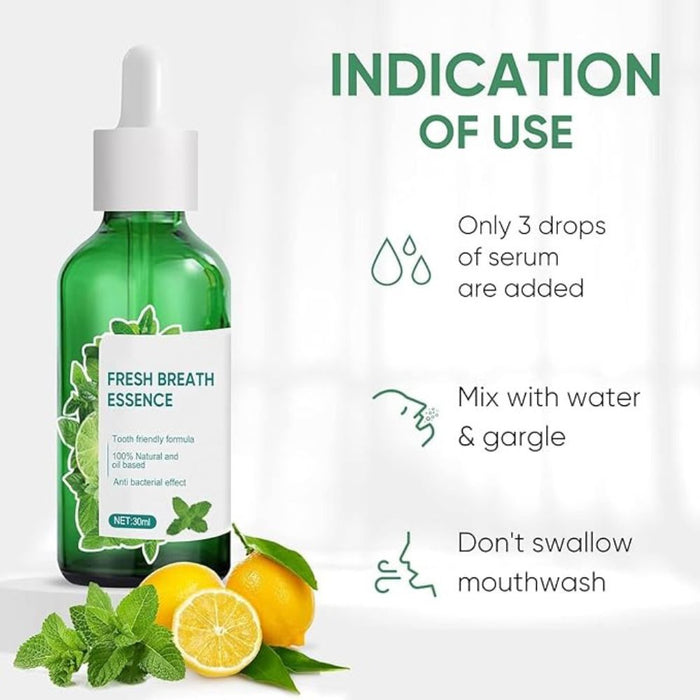 Fresh Breath Oral Care Essence l Mouth Freshener Oral Care Health for Mouth l Fresh Breath Mouthwash