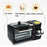 3-In-1 Multifunctional Breakfast Maker (Toaster Oven, Non-Stick Griddle and Drip Coffee Machine) Versatile Breakfast Maker with Timer and Top Tray for Frying and Warming Free coffee pot)(Black)