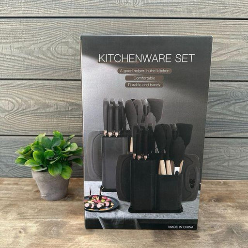 16-In-1 Kitchen Utensil Set - Complete Cooking Set Piece Kitchen Utensil Set, Professional  Utensils, Nonstick Cookware, Cooking Utensils Set for Nonstick Cookware Turner Tongs Spatula Spoon Set (BLACK)