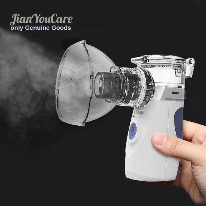 Mini Handheld Portable Inhale Nebulizer  Mesh Inhaler Automatic Inhalators for Adults and Children Mini Ultrasonic Humidifier for Home and Travel Use Mesh Inhalators with Masks and Mouthpieces!