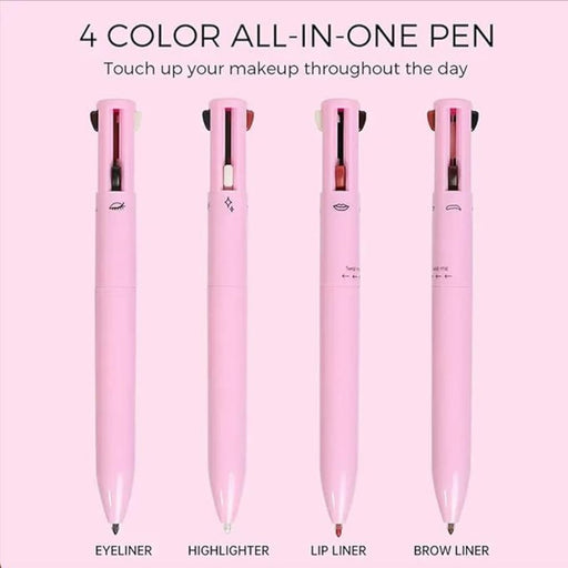 4-in-1 Makeup Pen I Multifunctional Makeup Pencil I Highlighter Pen , Eye Liner, Brow Liner, Lip Liner