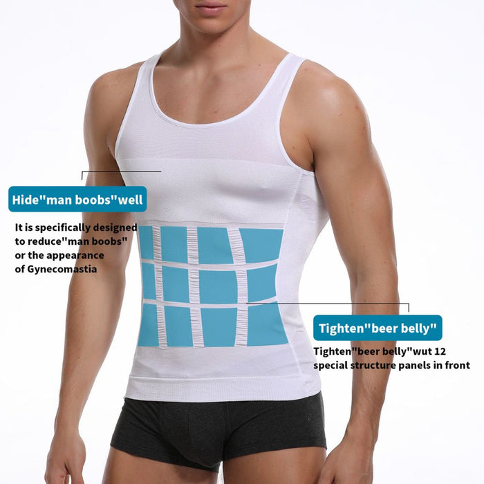 Men's Slimming Body Shapewear I Slim Muscle Tank Top Shapewear I comfort across the chest