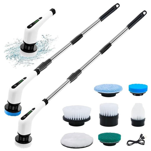 Electric Cleaning Brush I Comes with multiple heads I intuitive design that's user-friendly for all