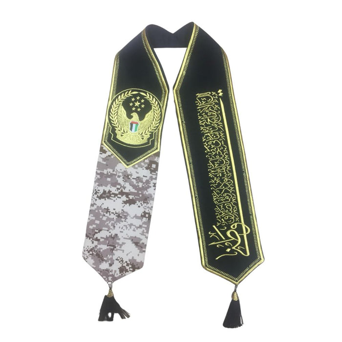 UAE National Day Flag Scarf for Men, Women & Kids l  Embroidered Design Scarf l Premium Quality