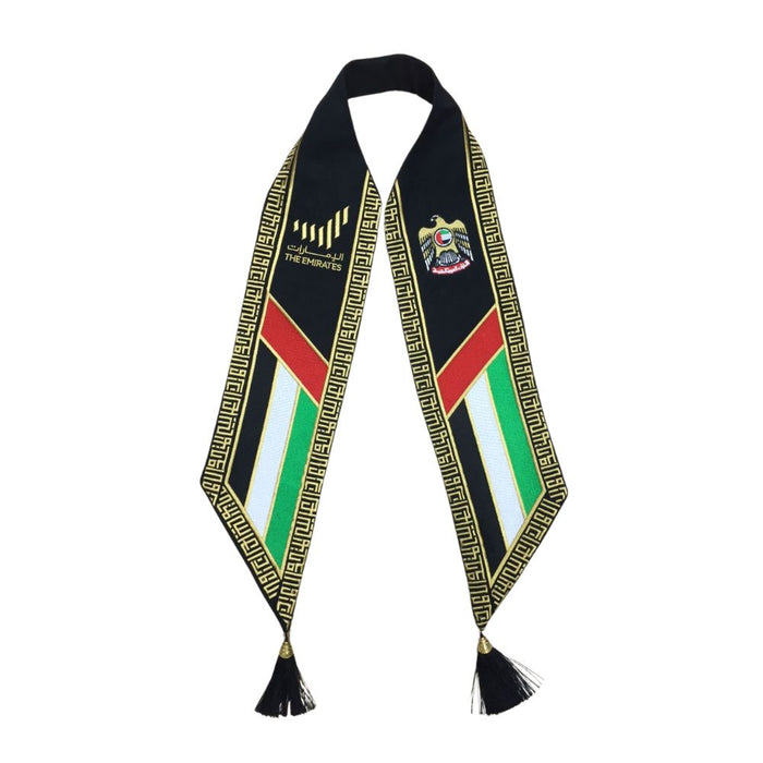 UAE National Day Flag Scarf for Men, Women & Kids l  Embroidered Design Scarf l Premium Quality