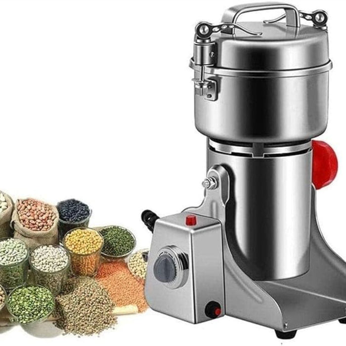 Electric Grain Grinder I Operates at 50/60 HZ I Holds up to 800g,Made with high-quality 430 stainless steel