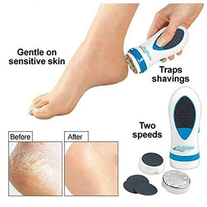 Pedi Foot Care I automatic callus remover I stainless steel micro files powerfully peel away calluses