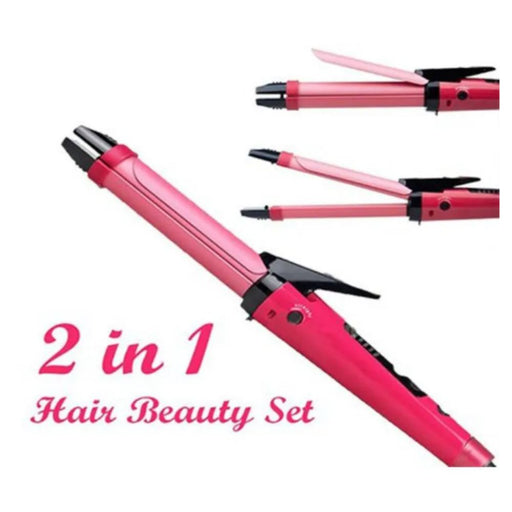 2 In 1 Hair Straightener & Curler I Hair Styling Tool Curler Straightener