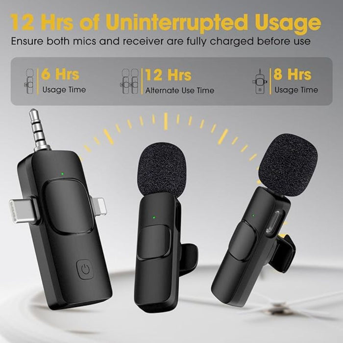 Mini Wireless Streaming Microphone I Video Recording Vlog, YouTube, TikTok I  Lightweight, Wireless, USB