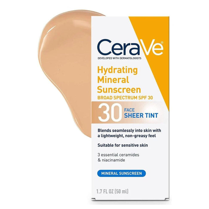 Hydrating Mineral Sunscreen Broad Spectrum SPF 50 I Save skin from harmful UVA & UVB rays I feeling fresh and hydrated all day