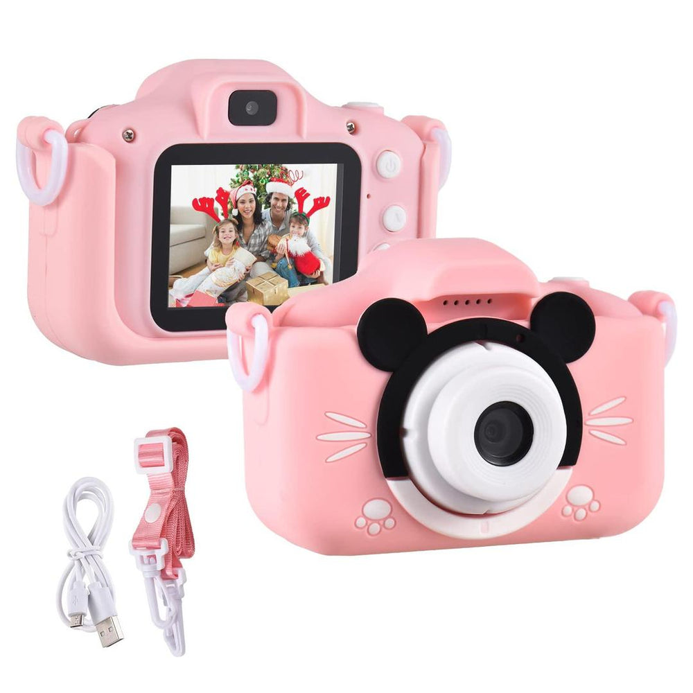 Mini Cartoon Kids Digital Camera Pink Color!