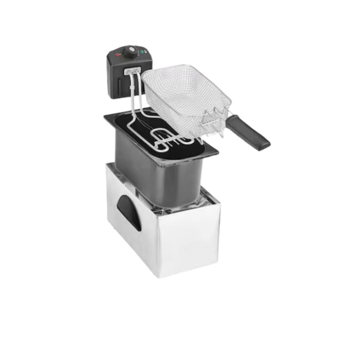 Adjustable Deep Fryer I safety mechanisms I Stainless Steel Body