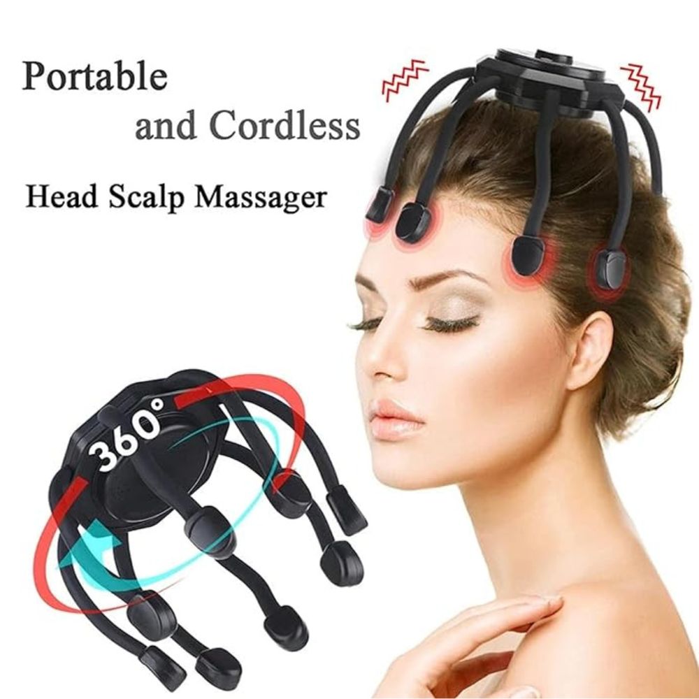 360° Ultra Head Massager I Scalp Massager I Three Massage Modes I Ergonomic Design