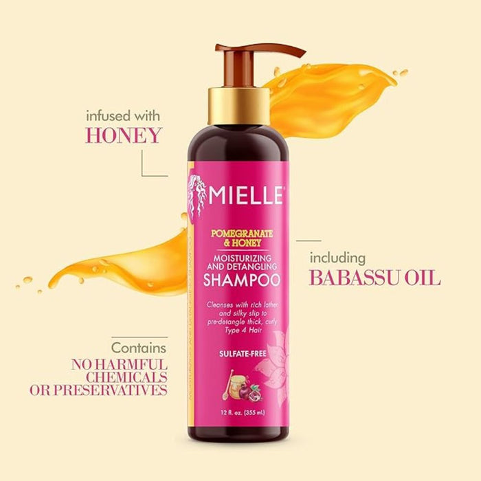 Pomegranate & Honey Combo Shampoo I Repair, Restore, and Prevent Frizz I Hydrating Curl Cleanser