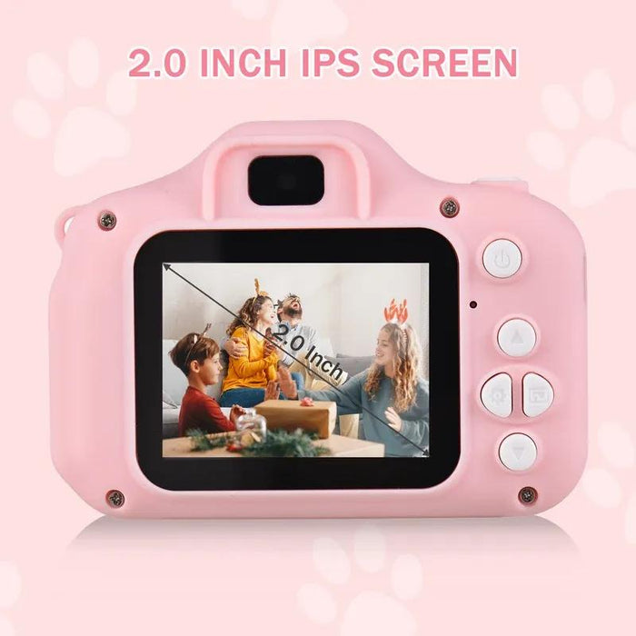 Mini Cartoon Kids Digital Camera Pink Color!