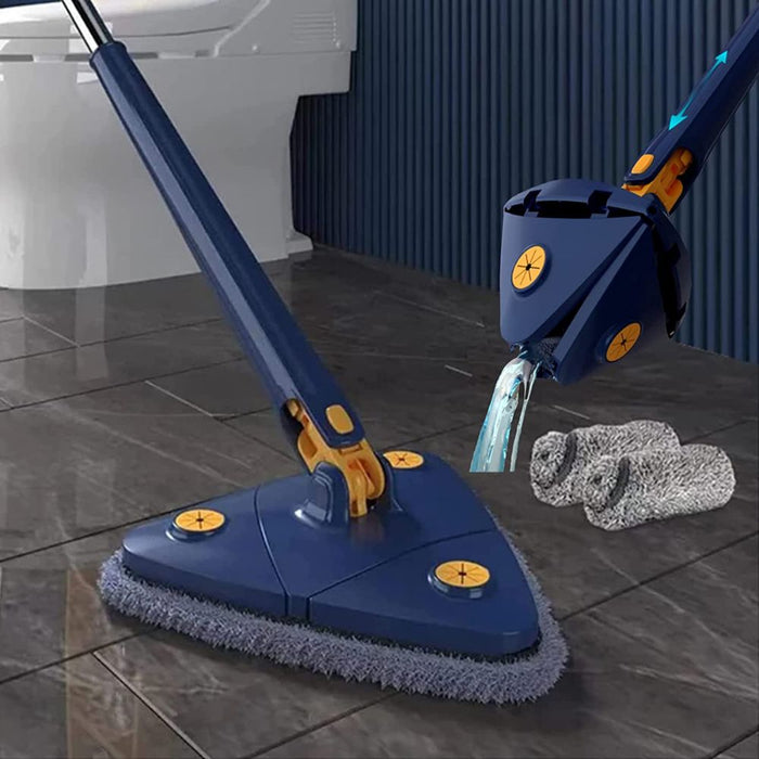 360 Rotating Adjustable Mop I New Triangle Cleaning Mop I strong water absorption