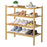 4-Tier Free Standing Stackable Bamboo Shoe Rack – Space-Saving, Durable, Eco-Friendly Shoe Organizer for Entryway, Bathroom, or Closet!