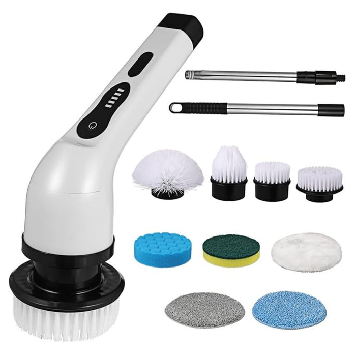 Electric Cleaning Brush I Comes with multiple heads I intuitive design that's user-friendly for all